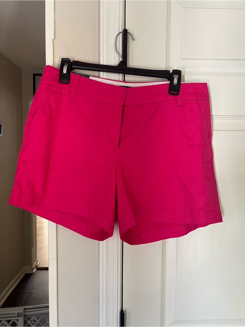 J. Crew Bright Fuchsia Pink 5 inch Chino Short NWT Women 10